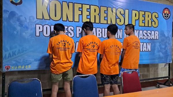 Tiga Pemuda Diduga Provokator Tawuran di Makassar Ditangkap Polisi