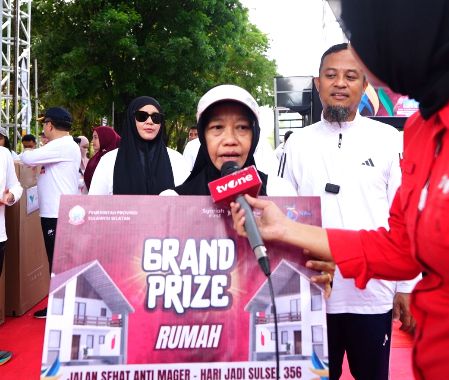Kisah Haru Ibu Rumah Tangga Pemenang Rumah di Jalan Sehat Anti Mager