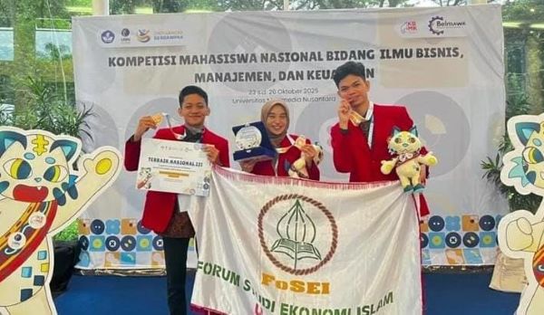 Tim Unhas Juara 3 Nasional Kompetisi Mahasiswa Bidang Bisnis, Manajemen, dan Keuangan 2025