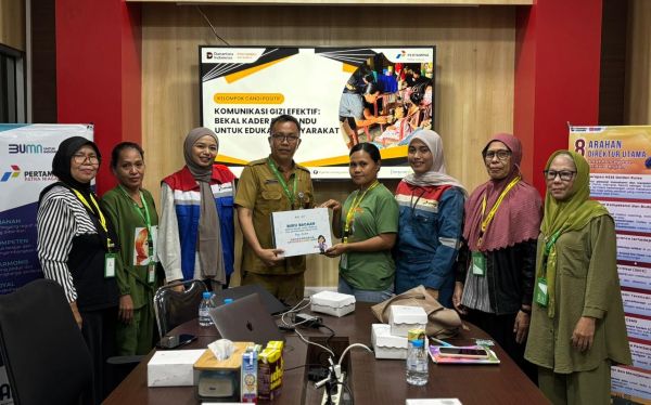 Pertamina Sulawesi Perkuat Kapasitas Kader Posyandu Lewat Pelatihan Komunikasi Gizi Efektif