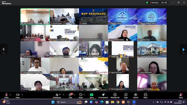 Kanwil Kemenkum Sulsel Ikuti Penguatan SDM PPID Kementerian Hukum