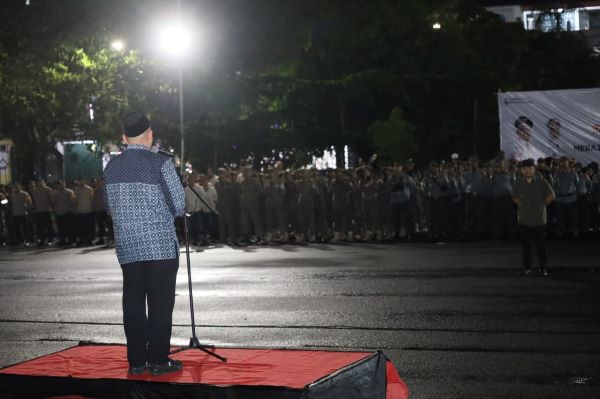 Tindaklanjuti Tawuran Kelompok, Appi Pimpin Apel Siaga Trantibum