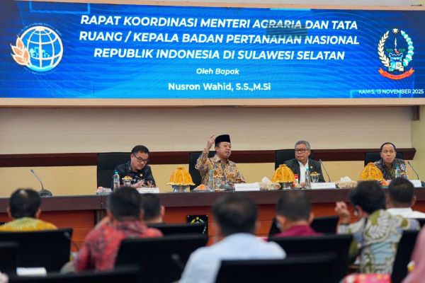 Menteri ATR/BPN Bahas Enam Isu Strategis Pertanahan dan Tata Ruang di Sulsel