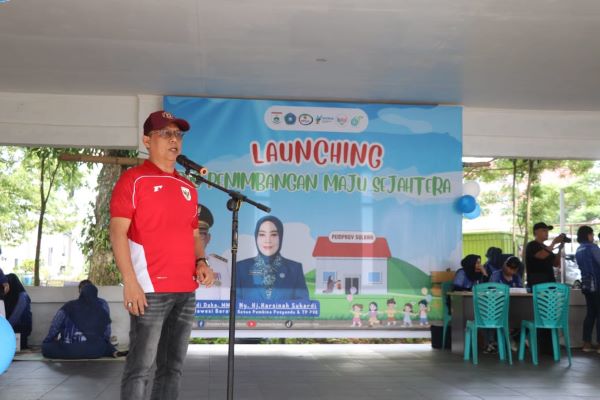 Sekda Sulbar Launching Pos Penimbangan Maju Sejahtera, Dorong Penanganan Stunting