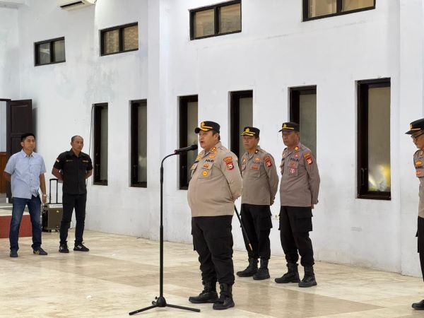 Kerahkan 141 Personil, Polres Selayar Apel Persiapan PAM Kunker Menteri Pertanian