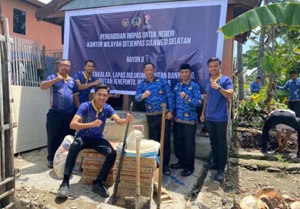 Lapas Bulukumba Ikuti Program Pengabdian IMIPAS, Fokus Perbaikan Fasilitas Publik