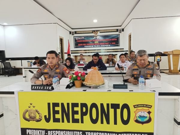 Seleksi Ketat, Tujuh Calon Bintara Brimob di Polres Jeneponto Gugur di Rikmin Awal