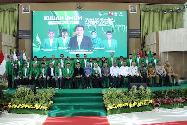 Kakanwil KemenHAM Sulsel Ikuti Kuliah Umum Menko Yusril Ihza Mahendra di UMI