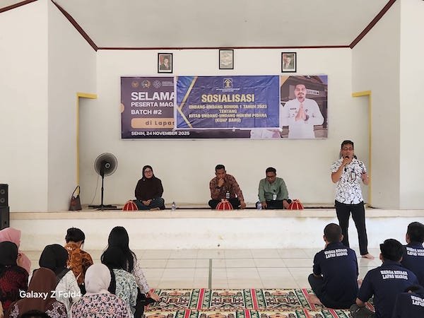 Kanwil Kemenkum Sulsel Gelar Penyuluhan Hukum, Arah Baru Pidana Melalui KUHP Baru