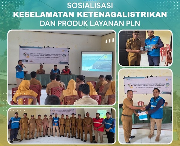 Perkuat Kesadaran Keamanan Listrik, PLN ULP Lakawan Edukasi Aparat dan Warga Malua