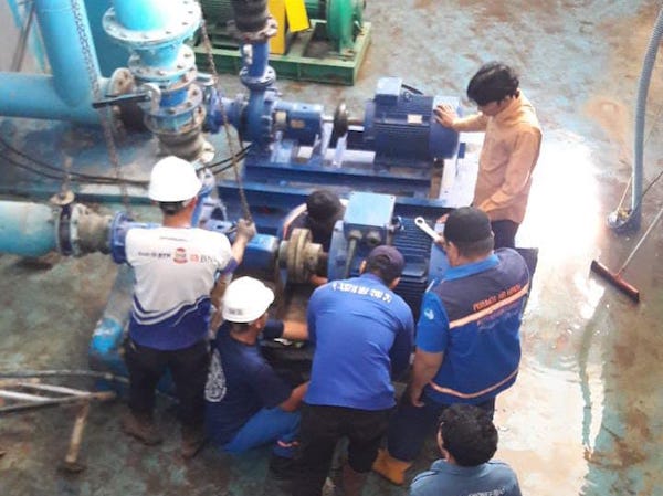 PDAM Makassar Perbaiki Pompa 50 Lps di Gatot Subroto, Distribusi Air Terganggu