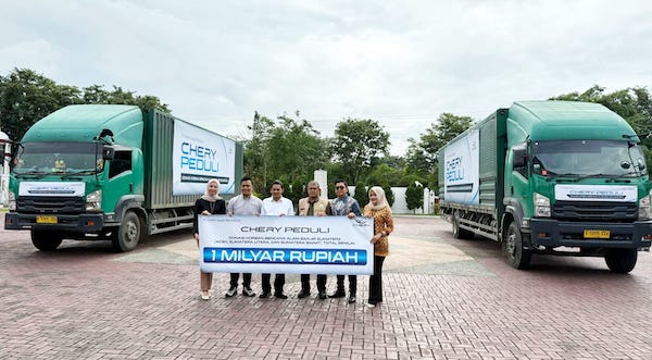 Chery Salurkan Bantuan Rp1 Miliar dan Pemulihan Mobilitas Korban Banjir Longsor