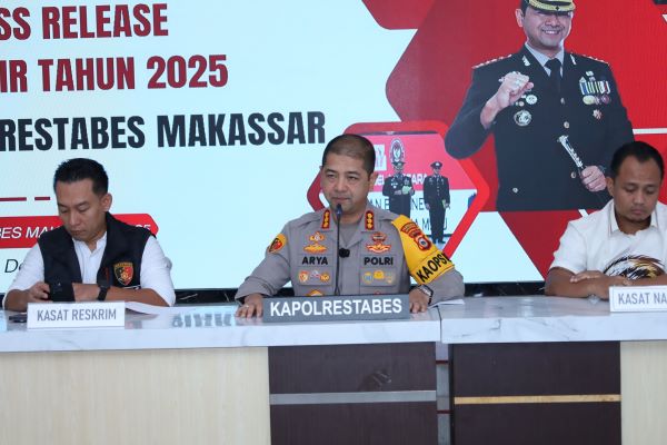 Catahu 2025 Polrestabes Makassar: Pidum Turun, Kasus Narkotika Meningkat
