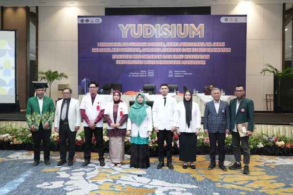 Unismuh Makassar Yudisium 82 Lulusan FKIK, Siap Buka Prodi Spesialis