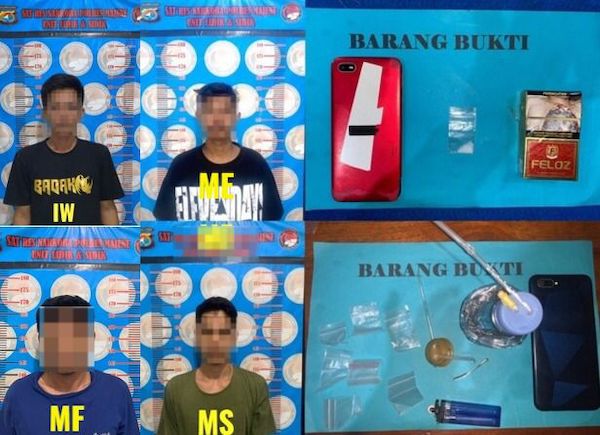 Polisi Bongkar Jaringan Sabu di Majene, 4 Pelaku Diamankan