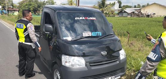 Pelaku Tabrak Lari di Jalan Poros Mamuju-Kalukku Berhasil di Amankan Polisi