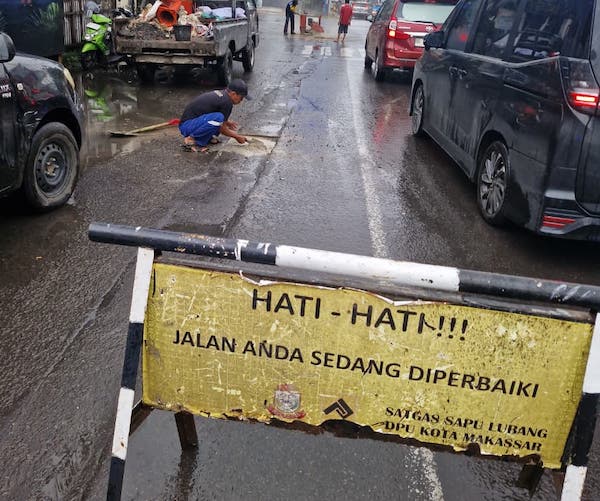 Kurang 2 Jam, Appi Perintahkan Perbaikan Jalan Veteran