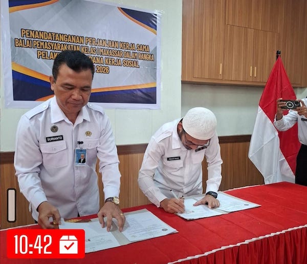 Perdana di 2026, Bapas Makassar Gandeng 9 Instansi Jeneponto Implementasi Pidana Sosial