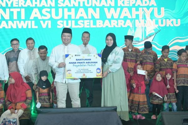 Pegadaian Kanwil VI SulselBarRa Maluku Gelar Safari Ramadan dan Santuni Anak Yatim
