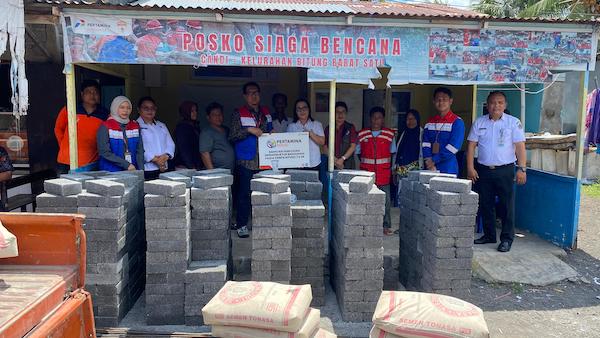 Pertamina Sulawesi Salurkan Bantuan Pemulihan Infrastruktur Pasca Gempa di Bitung