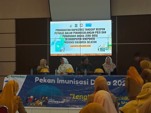 Gelar Pelatihan Khusus, UNICEF-Dinkes Sulsel Perkuat Alarm Deteksi Dini Penyakit Menular di Jeneponto