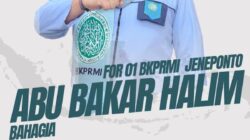 Abu Bakar Halim Usung Visi Bahagia dengan Target 100 Hari Kerja DPD BKPRMI Jeneponto
