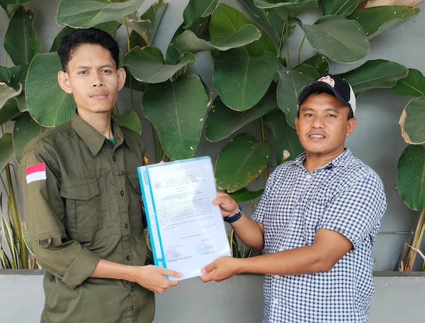 Ketua PPT Desa Datara Serahkan Hasil Pemilihan Anggota BPD ke Pemerintah Desa