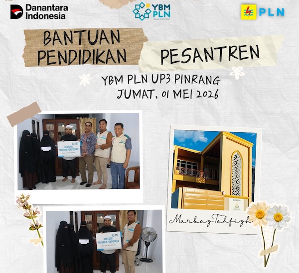 YBM PLN UP3 Pinrang Salurkan Bantuan Program Pendidikan