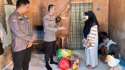 Polisi Salurkan Bantuan Korban Rudapaksa Ayah Tiri di Mamuju