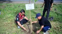 Hadiri Penanaman Pohon Bersama KNPI, Plt Dirut PDAM Makassar Dorong Penghijauan Kota