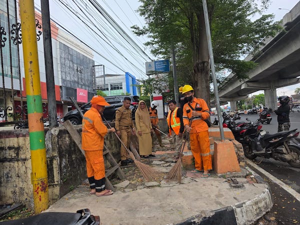Meski Jalan Nasional, Pemkot Makassar Tetap Benahi Trotoar