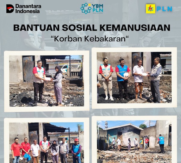 YBM PLN UP3 Pinrang Salurkan Bantuan untuk Korban Kebakaran di Patampanua
