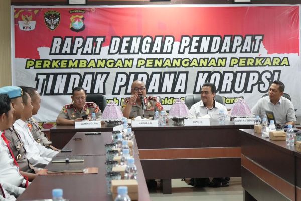 Kapolda Sulbar RDP Penanganan Perkara Korupsi Bersama KPK