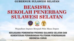 Pemprov Sulsel Buka Beasiswa Pilot 2026, Pendaftaran hingga 9 Juni