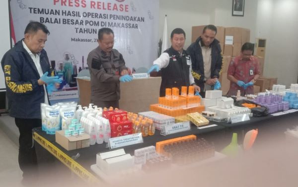BBPOM Makassar Bongkar Produksi Krim 'Glow' Ilegal di Panakkukang