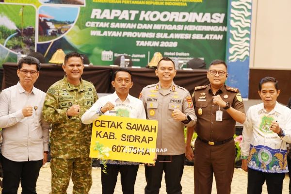 Sidrap Target Cetak Sawah Baru 600 Hektare pada 2026