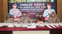 Sindikat Sabu Lintas Negara Dibekukan di Makassar, Polisi Sita Sabu Rp12,1 Miliar