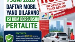 Pertamina Tegaskan Informasi Larangan Pertalite untuk Kendaraan Tertentu per 1 Juni 2026 Hoaks