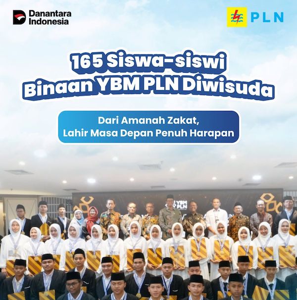 Yayasan Baitul Maal PLN Wisuda 165 Siswa Dhuafa, Tegaskan Komitmen Putus Rantai Kemiskinan Lewat Pendidikan