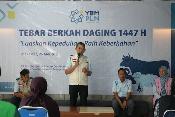 Berbagi Kebaikan Iduladha, YBM PLN UID Sulselrabar Salurkan Program Tebar Berkah Daging
