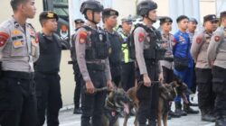 Polisi Kerahkan Anjing Pelacak Buru Pemukul Polisi di Demo BWS Sulbar