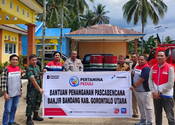 Pertamina Sulawesi Salurkan Bantuan BBM Pascabencana di Gorontalo Utara