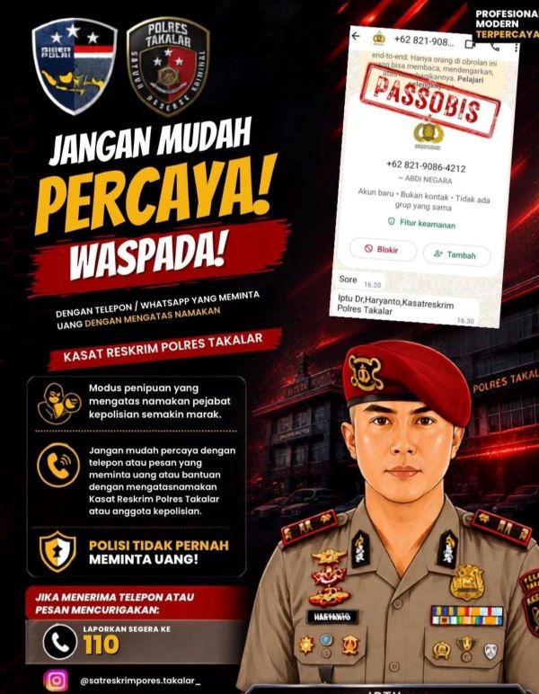 Marak Penipuan Online, Kasat Reskrim Polres Takalar Imbau Warga Waspada