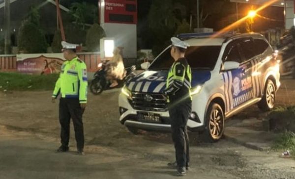 Cegah Gangguan Kamtibmas, Satlantas Polres Sinjai Intensifkan Patroli Jalan Raya