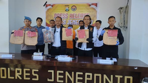 Motif Kasih Tak Sampai, Pelaku Pembunuhan Janda di Sapanang Ditangkap Polres Jeneponto