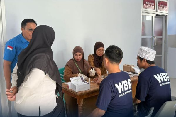 Cegah Penularan Penyakit, Puluhan WBP Rutan Jeneponto Ikuti Screening HIV/AIDS