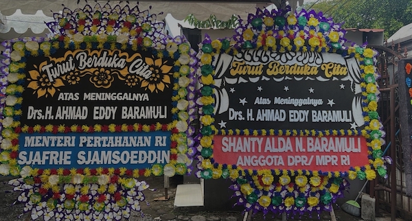Menhan RI Kirim Penghormatan Terakhir atas Wafatnya Ahmad Eddy Baramuli