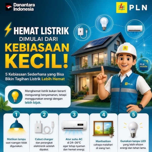 PLN UP3 Pinrang Ajak Masyarakat Mulai Langkah Kecil Bijak Energi Lewat 5 Kebiasaan Sederhana