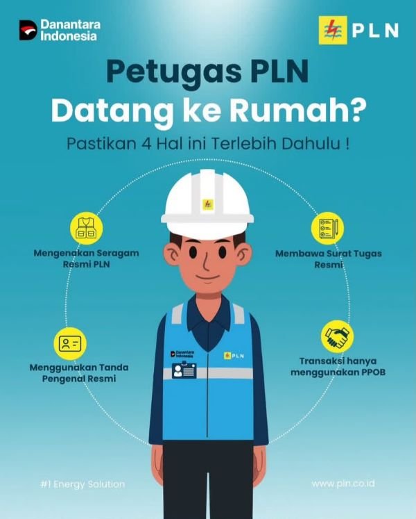 Waspada Penipuan, PLN UP3 Pinrang Imbau Warga Pastikan 4 Hal Ini Saat Petugas Datang ke Rumah