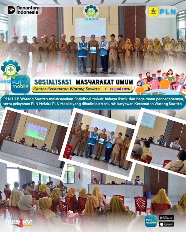 PLN ULP Watang Sawitto Sosialisasi Keselamatan Listrik